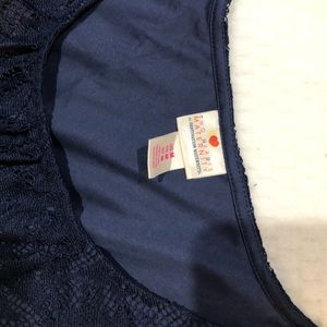 Navy maternity dress